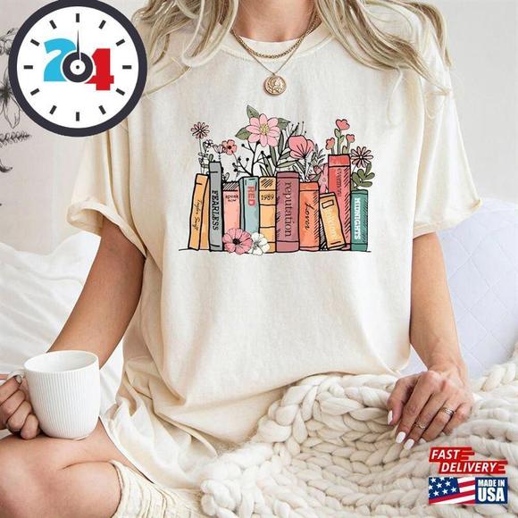 Other - Album As Books Shirt Music Flowers Floral Swifties   Unisex